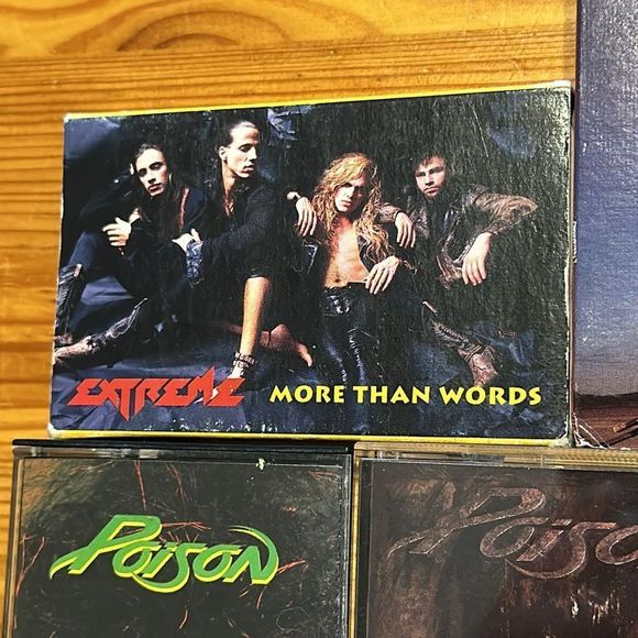 5pc Cassette Bundle: Poison, Europe, Extreme, Tears for Fears, 80s Tapes - Picture 5 of 8